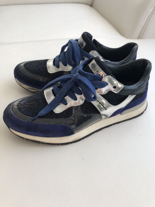 Wygodne sneakersy PINKO oryginalne buty z koronką ROZMIAR 39