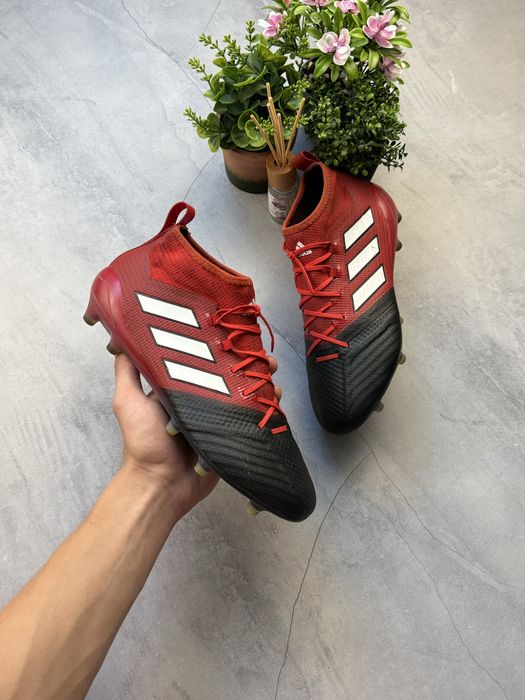 Бутси Adidas ACE 17.1 Primeknit FG Red Black оригінал 41-41.5 / 26 см