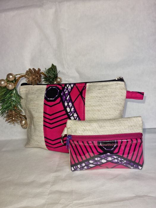 Necessaire e Porta Moedas Tecido Africano Novo Entreg Alfragid Benfica