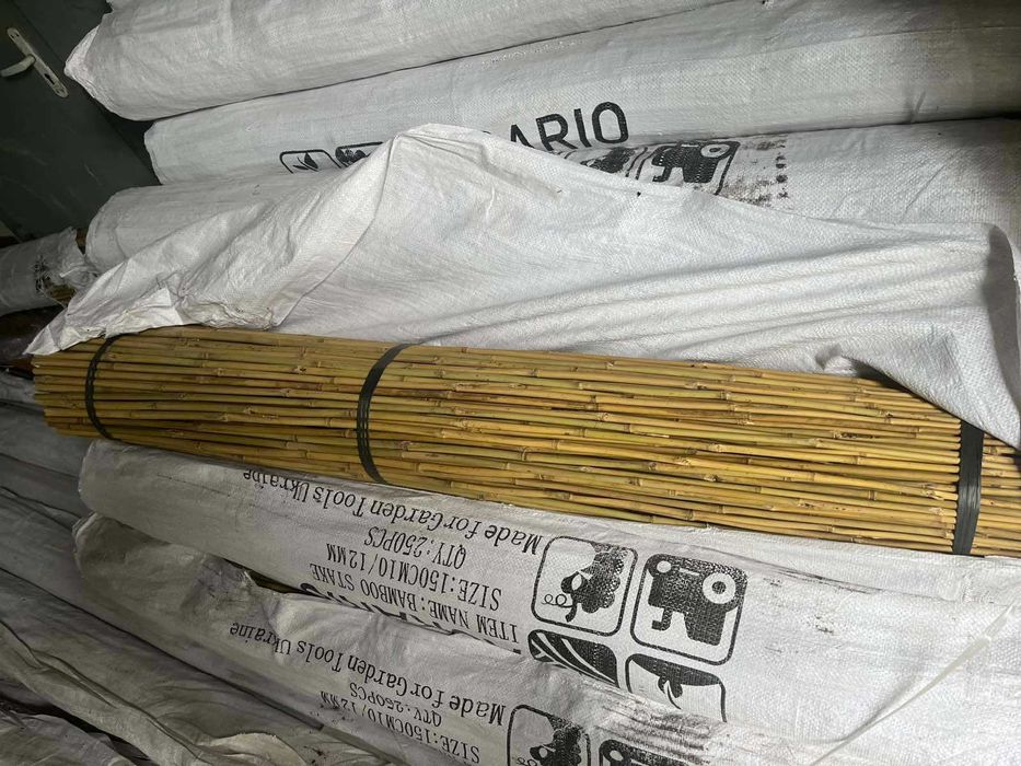 ⋙ Бамбукові опори, стовбури, для підв'язки рослин, помідор (є ОПТ)