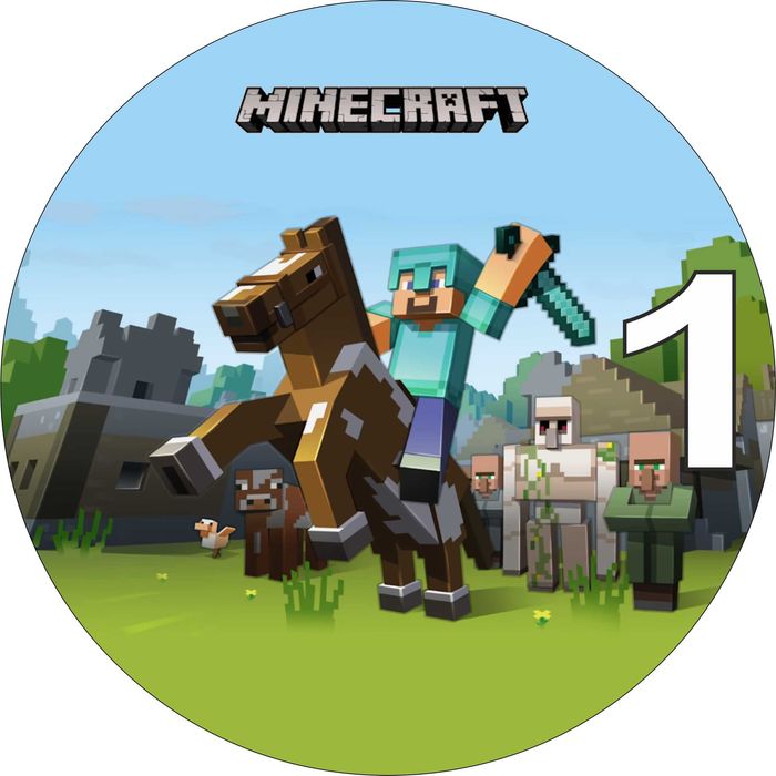 Pan Opłatek na tort - MINECRAFT (1)
