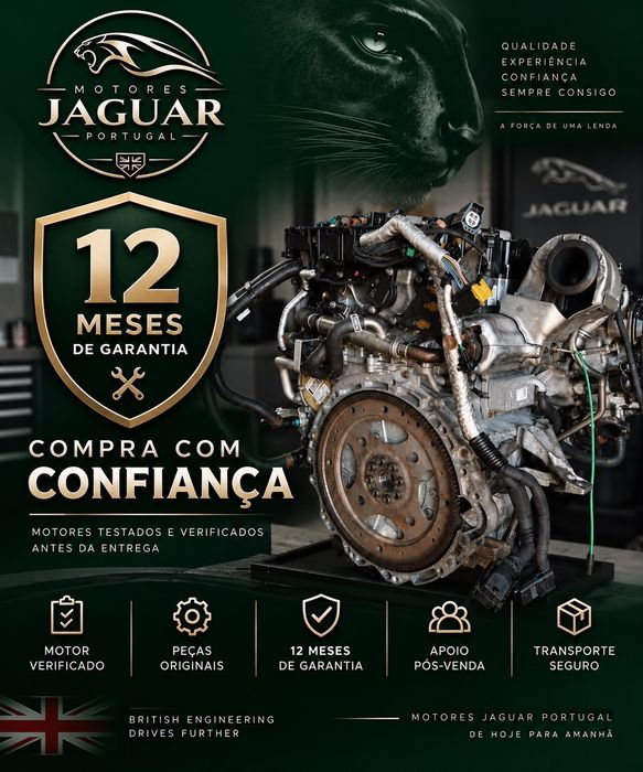Motor Jaguar Land Rover 2.0 Diesel 204DTD AJ200D 12 Meses Garantia