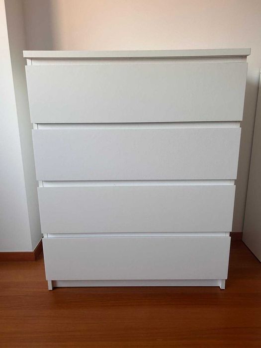2 Cómodas Malm Ikea - 4 gavetas