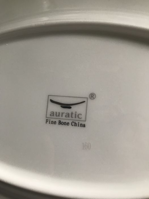 Столовый сервиз auratic, китайский костяной фарфор.