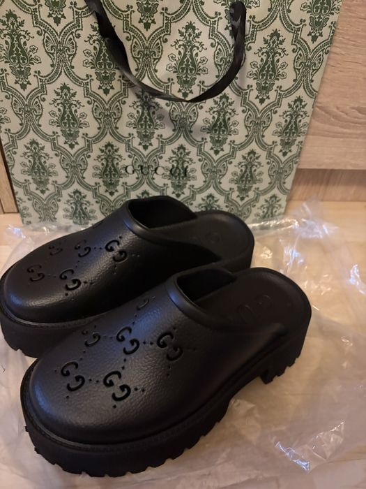 Klapki koturny Gucci 39/40 ( 25 cm)