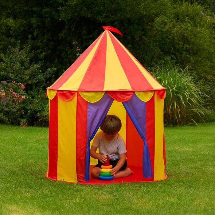 Tenda de brincar Circo p/ crianças, 125x95cm. Cenario fotografia