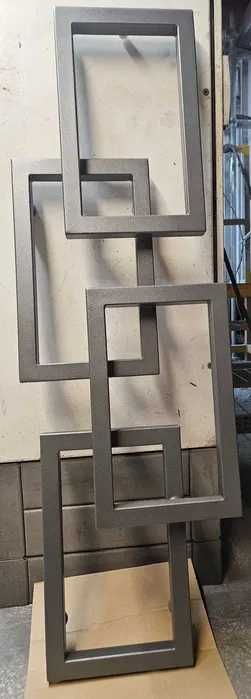 Grzejnik łazienkowy dekoracyjny 111x36 cm, czarny/biały/grafit + zawór