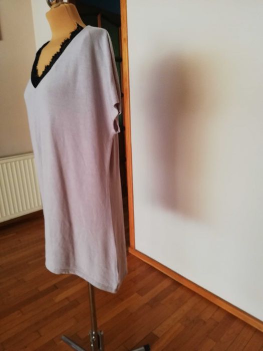 Bluzka tunika z koronką 52.54.56