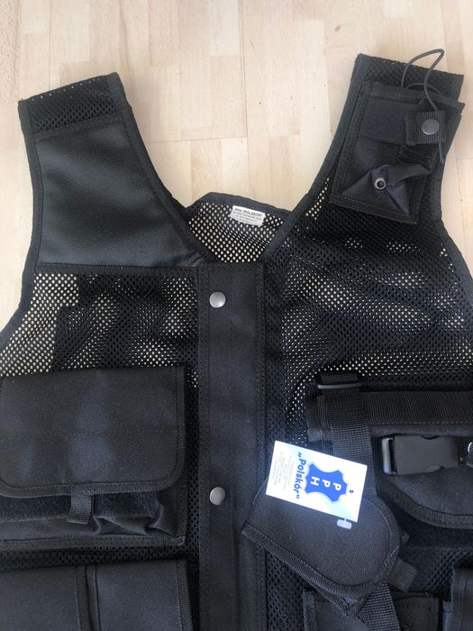 Kamizelka nasobna taktyczna czarna Polskor nowa