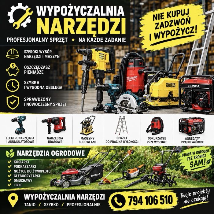 Wypożyczalnia /wynajem narzędzi