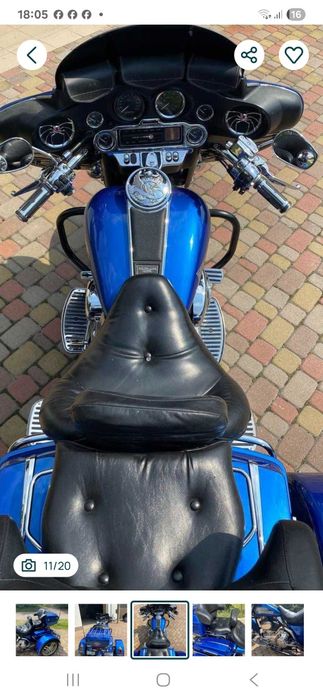 Harley-Devidson Electra Glide  1450 куб. - одиночка - трайк