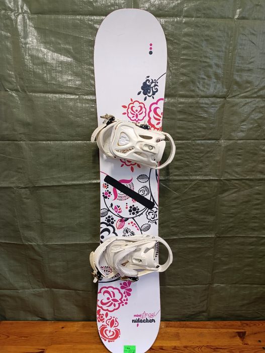 Nr 40 Deska snowboardowa Nidecker Mini Angel 133 cm + wiązania