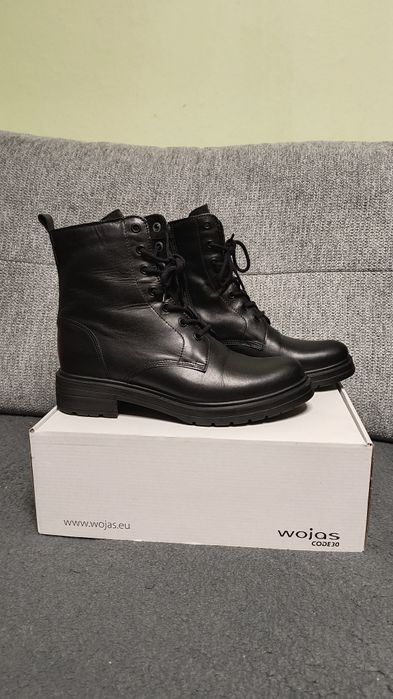 Botki skórzane Wojas