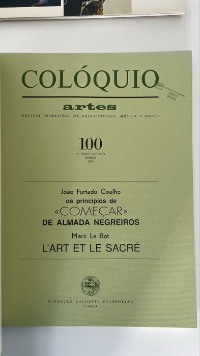 Colóquio Artes - Lote de 4 números