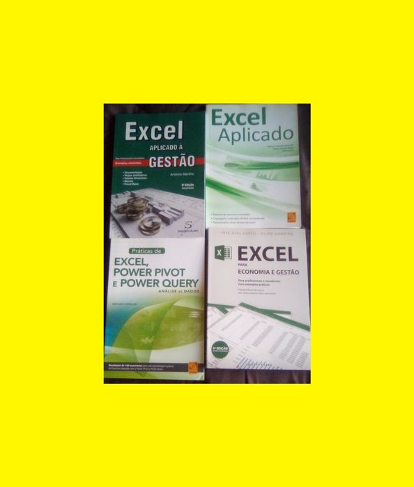 PACK LIVROS EXCEL APLICADO EXCEL ECONOMIA E GESTÃO power query pivot
