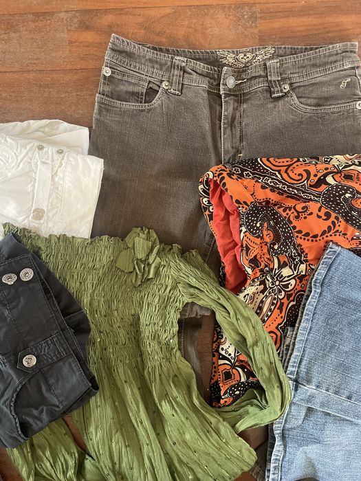 Karton vintage ubrań ok. 15kg