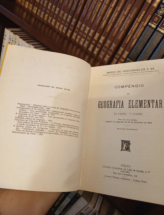 Compêndio de Geografia Elementar - Mário de Vasconcellos e Sá