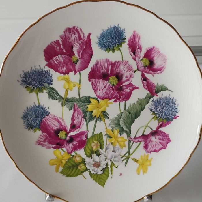 Talerz kolekcjonerski „Field Poppies” renomowanej firmy Royal Albert