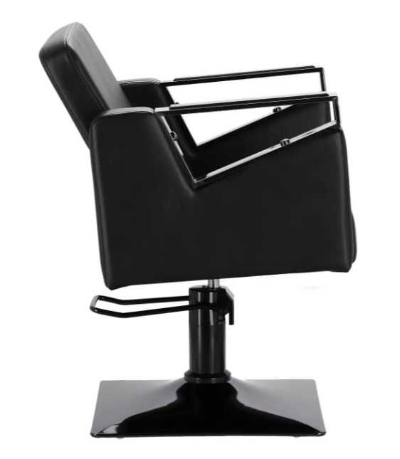 Перукарське крісло на гідравліці Tomas із підставкою для ніг чорне
