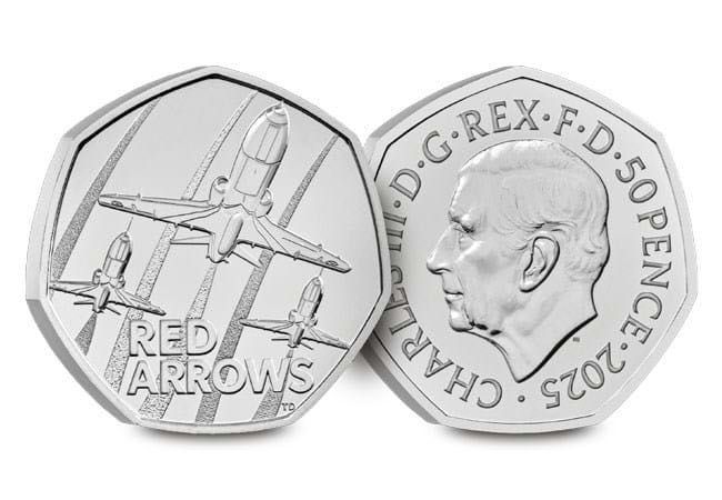 Red Arrows 50p 2025 BU ANGLIA