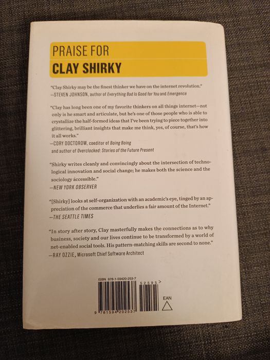 Livro "Cognitive Surplus" de Clay Shirky