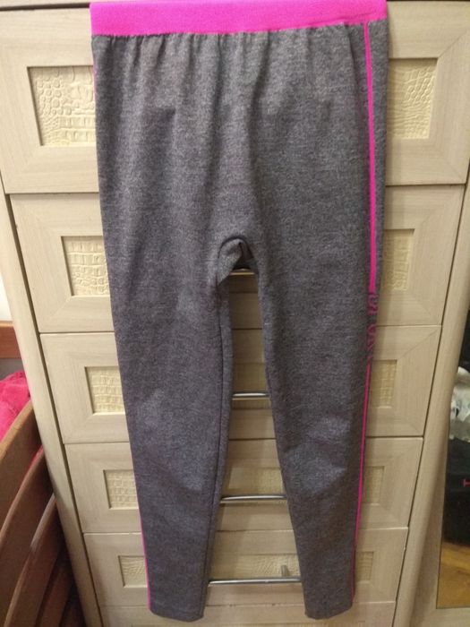 Лосіни xs-s сіро-рожеві