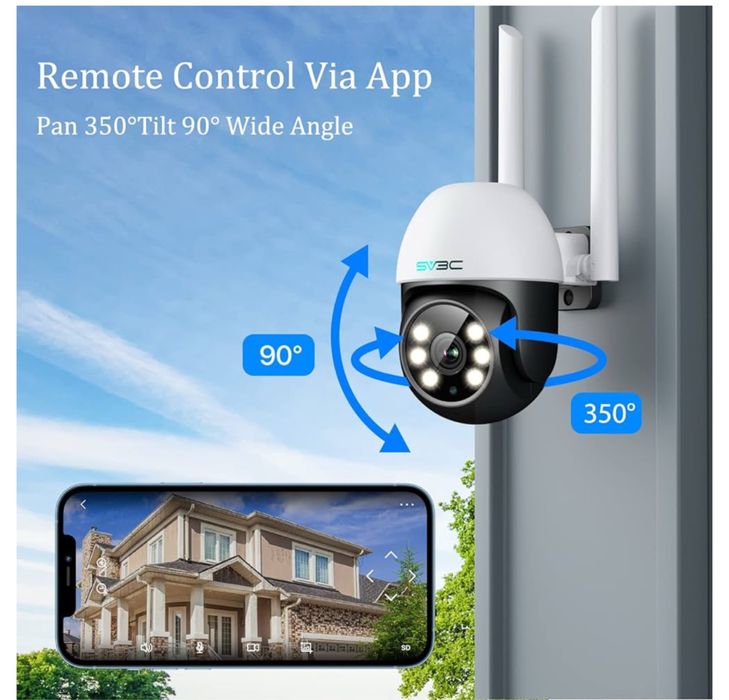 Kamera monitoringowa zewnętrzna WLAN, PTZ WLAN IP SV3C