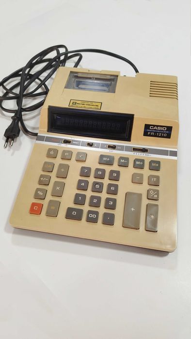CALCULADORA ELETRICA CASIO FR-1210 ( VINTAGE 1979 )
