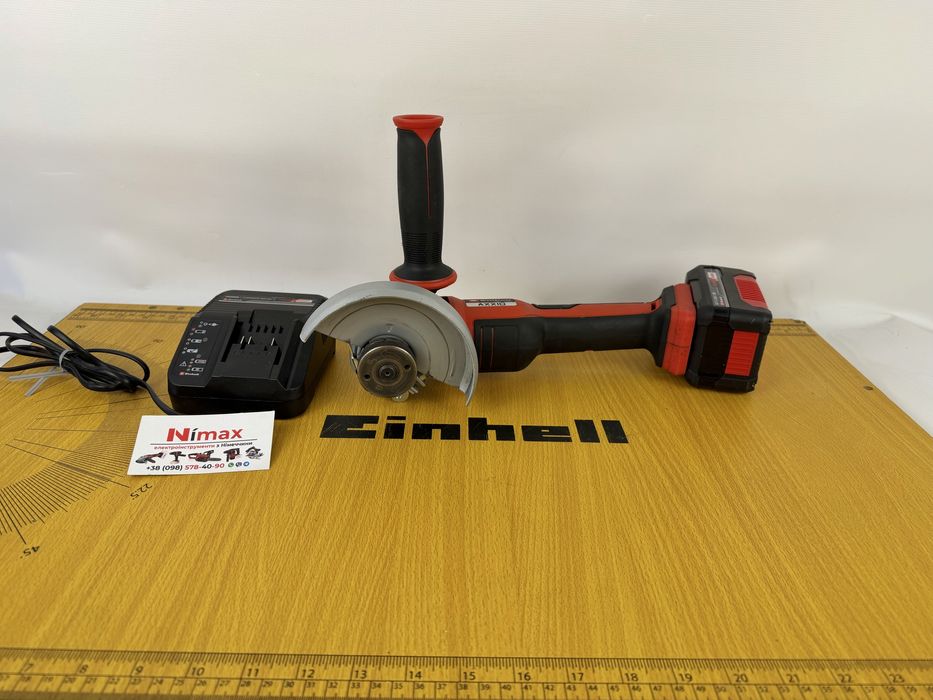 Безщіткова болгарка Einhell AXXIO з акумулятором та зарядкою