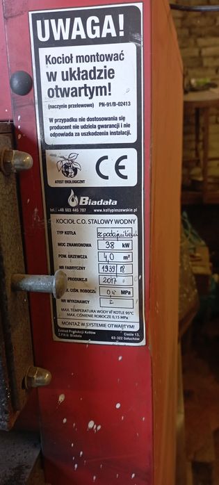 Części kotła 38kw