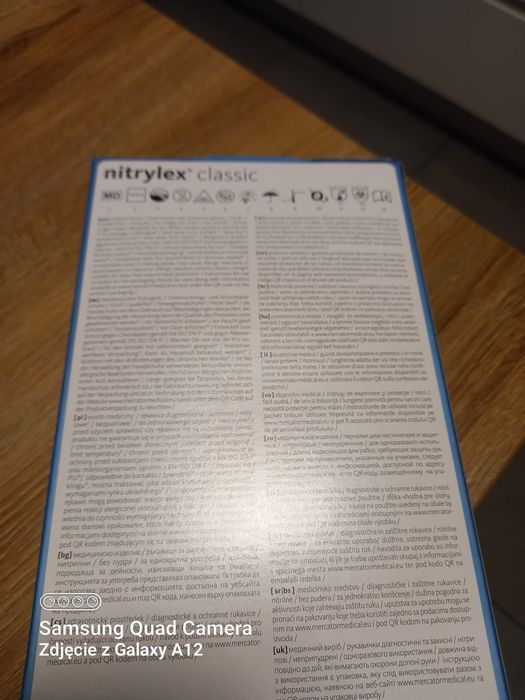 Mercator nitrylex rękawiczki niebieskie xl