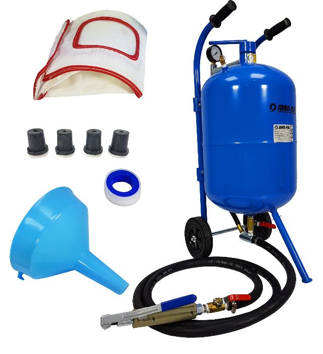 Piaskarka syfonowa 38L Mobilna + Pistolet
