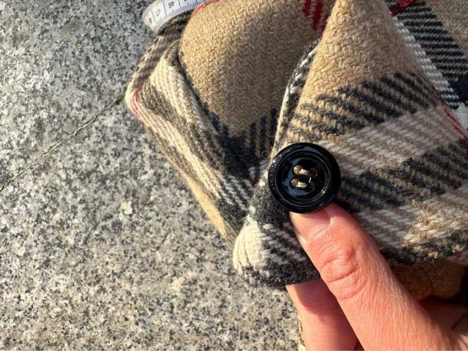 Burberry płaszcz beżowy 100% wełna