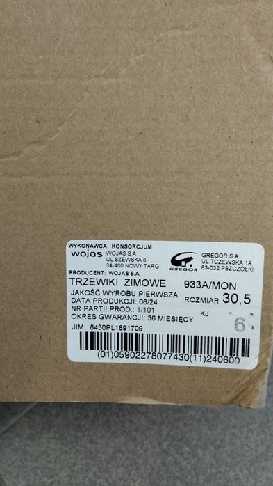 Buty zimowe Wojasi  30.5