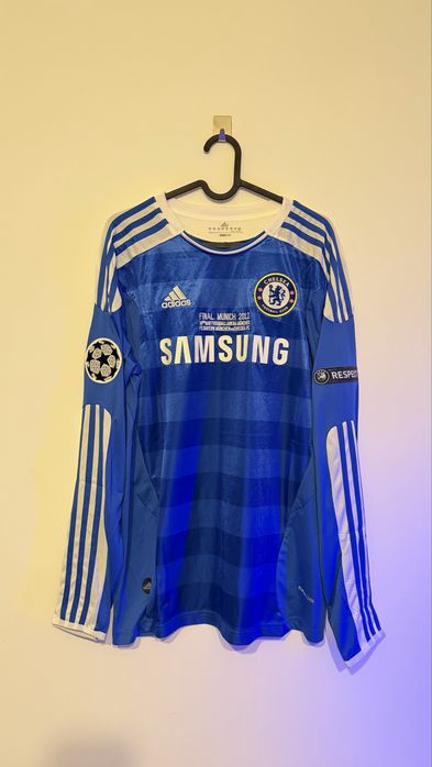Longsleeve  Koszulka Retro Chelsea FC – Didier Drogba (Finał LM 2012, Monachium)