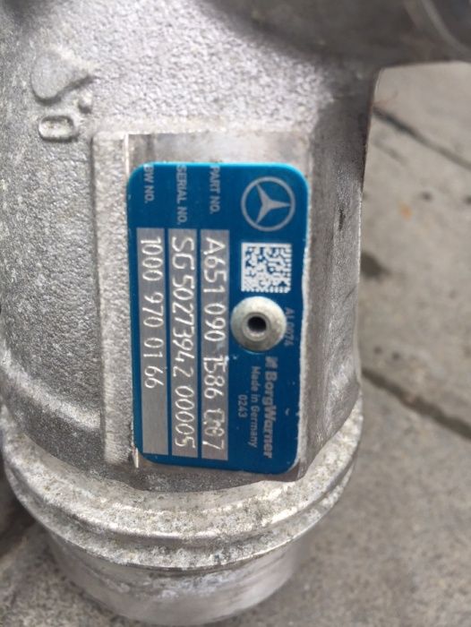 мерседеc турбина 651 спринтер 906 w 212 205 207 253 битурбо