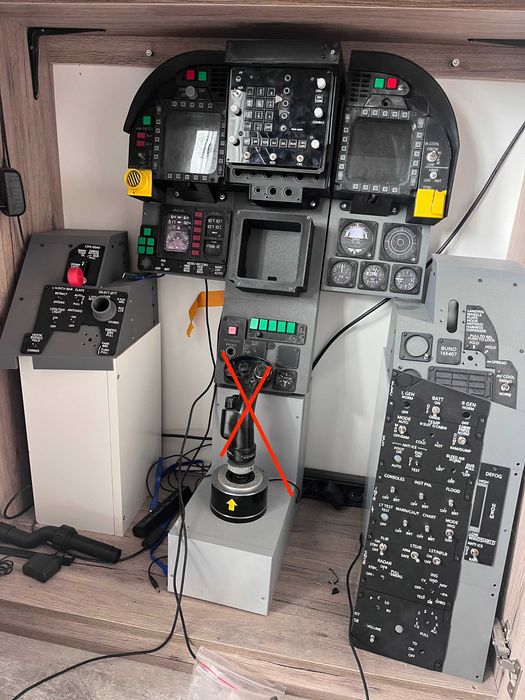 Kokpit F/A 18 - dcs flight simulator msfs - joystick hotas Thrustmaster