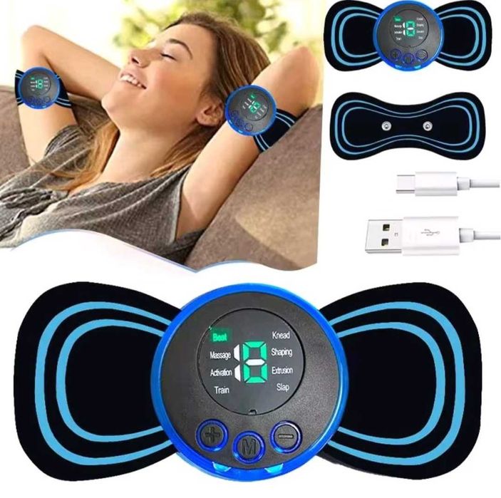 Імпульсний масажер міостимулятор м'язів, ніг, рук, шиї, живота, тіла.