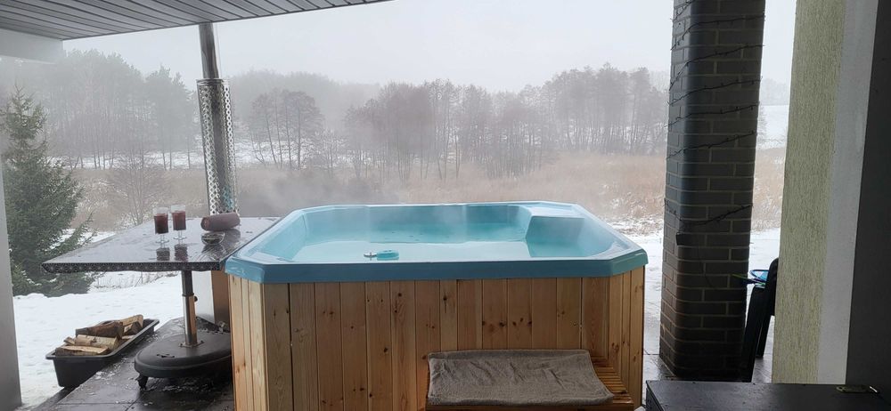 Sauna beczka komplet z jacuzzi balia masaż producent transport GRATIS