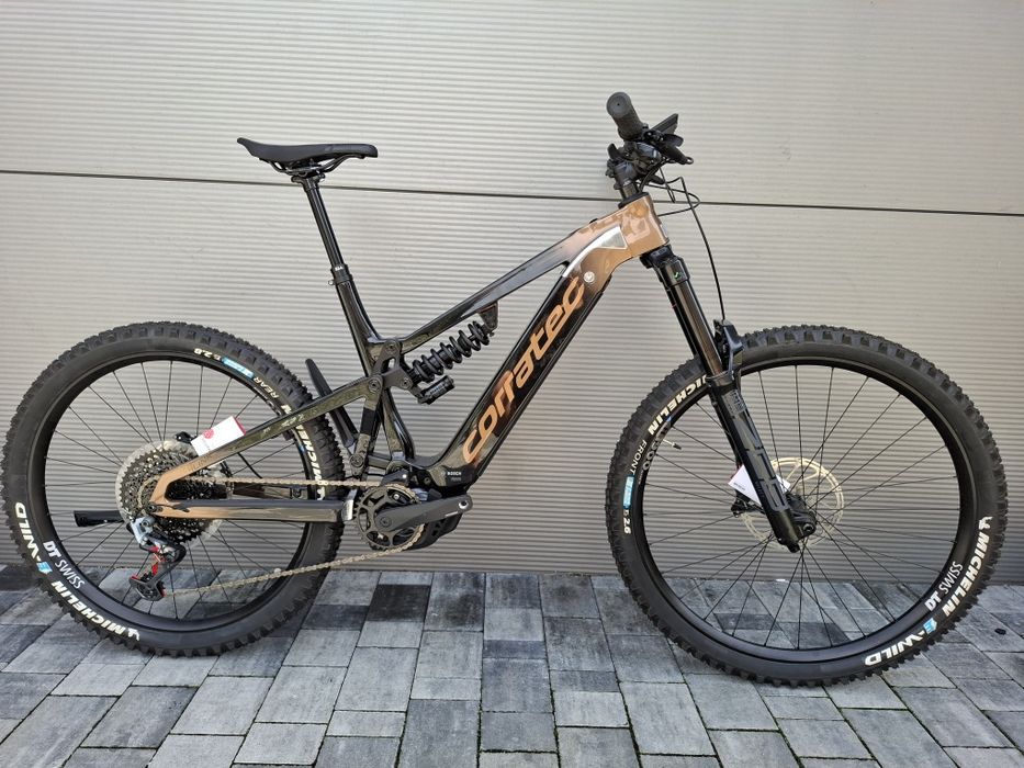 Rower elektryczny górski full Corratec i-Link 180 Carbon 48" M 19" mullet Bosch CX Race Smart Sram X01 RockShox Zeb sprężyna hydraulika Sram