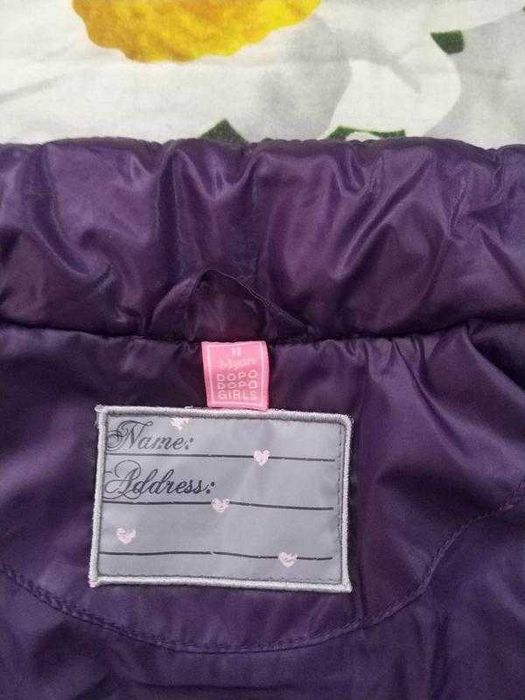 Фіолетова,демісезонна жилетка для дівчинки 3-4 р-dopo dopo
