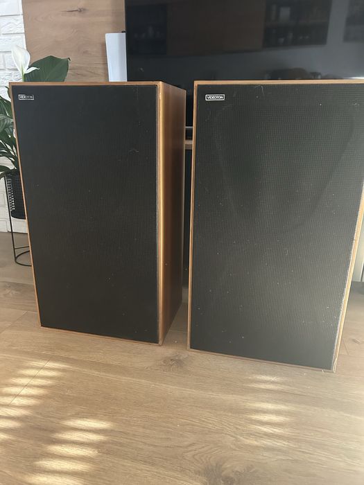 2 duże głośniki kolumny stojące VIDEOTON Supermax D402E vintage antyk