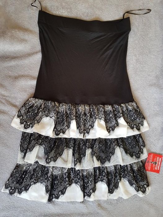 Nowa cudna sukienka falbanki koronka ASOS 36 S