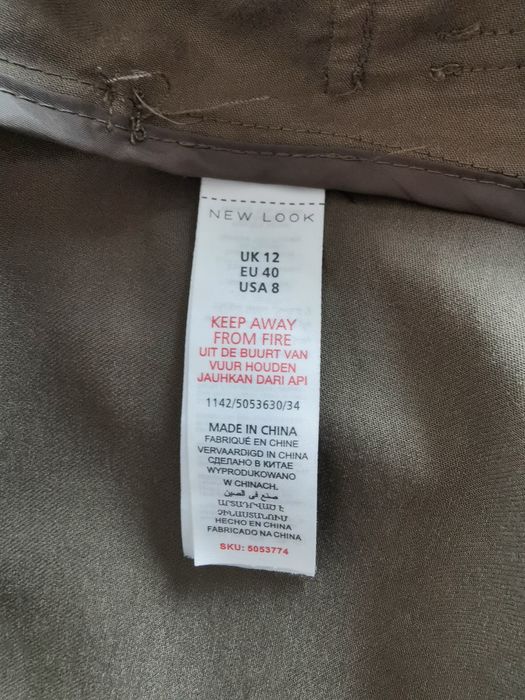 Elegancki płaszcz wiosenny, trencz prochowiec, new look, L, 40
