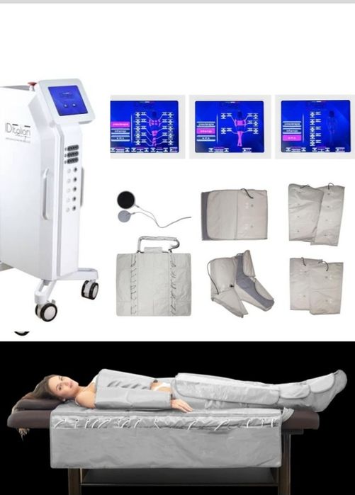 Pressoterapia digital 3 em 1 com eletroestimulação + Curso Dgert