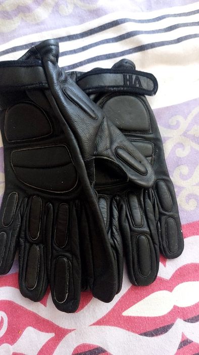 Luvas motar em pele genuína