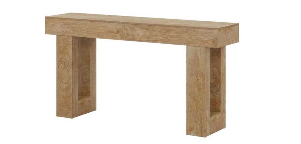 Stolik konsolowy  160 x 35 x 85 cm, jasnobrązowy