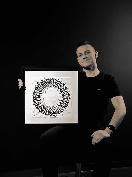 Obraz abstrakcja, kaligrafia, calligraffiti, tattoo studio