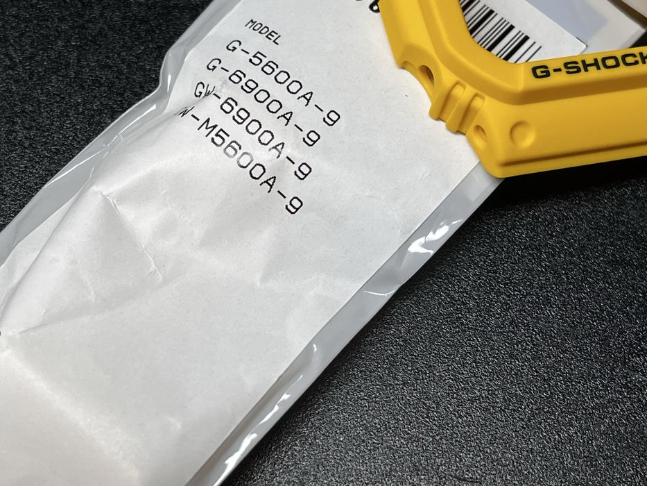 Casio G-Shock GW-m5600a-9 G-5600a-9 żółty pasek i bezel