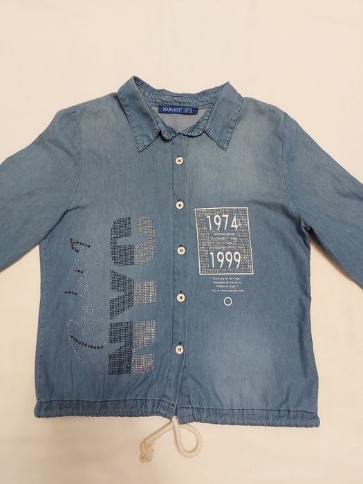 Джинсова рубашка жіноча розмір S-M